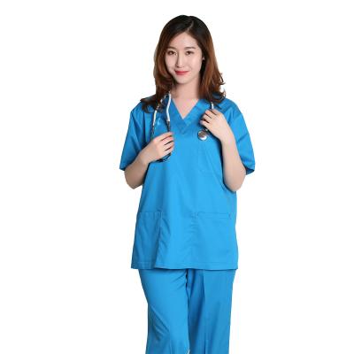 China Multi Color Anti-Shrink Nurse Hospital Uniform Designs Japanese Polyester for sale