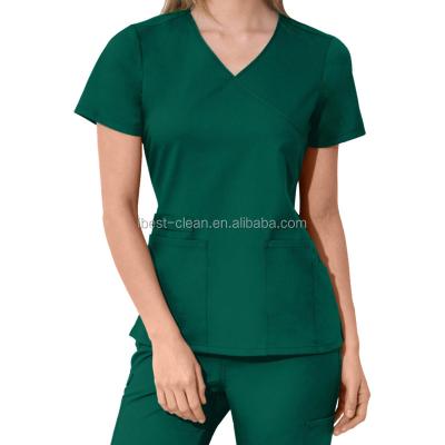 China New Style Anti-shrink Spandex Custom Made Nurse Hospital Uniform Design for sale