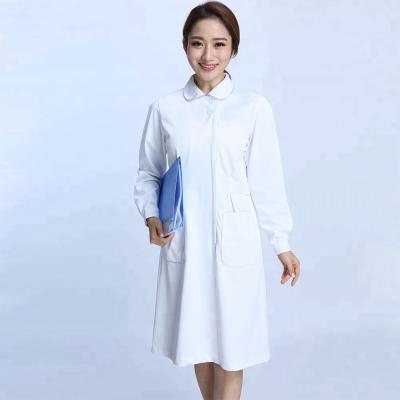 China Doctor Dustproof White Coat Uniform for Female for sale