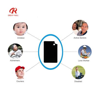 China SOS Alarm ID Card GM/M Gps Anti Gps Key Wallet Key Chain Locator Student Id Card 2g Gps Real Time Tracking Lost Tracker For Children Kids 'children for sale