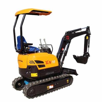 China Construction Material Shops Small Micro Excavator 1.5 Ton Rhinoceros /XINIU Mini Excavator XN16 For Graden / Farm / Municipal Works for sale