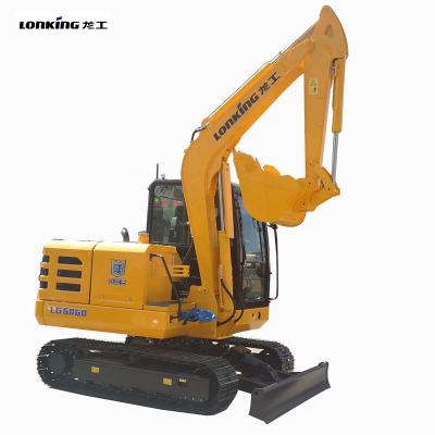 China Construction material stores promotion small ton LONKING CDM6060 Mini Excavator Mini Excavator Loader 6 for sale