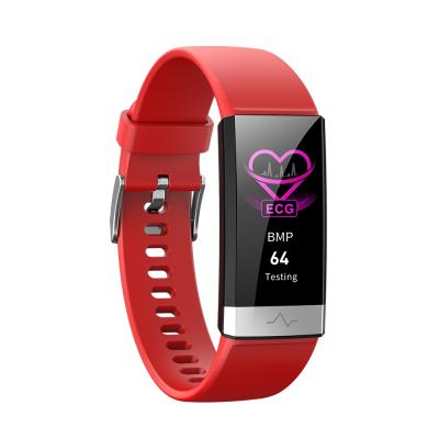 China Unique Design V19 APP Control Wristband ECG+PPG Smart Watch Medical Smart Wristwatch Mobile Phone Custom Logo Wristwatch CE ROHS for sale