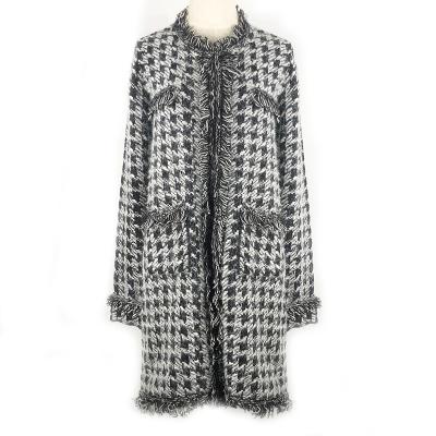 China Anti-Wrinkle Knitwear Manufacturer OEM Women Heavy Knitted Coat Long Cardigan Sweaters Knitting Patterns for sale