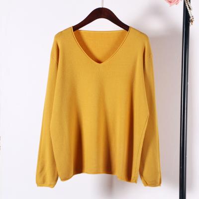 China Anti-wrinkle New Arrival Knitwear Fall Pullover Regular Collarless Sweater for sale