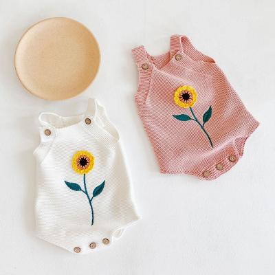 China Unisex Cheap Newborn Baby Body Rompers Baby Clothes Cotton Baby Crawling Suit Knitted Latest Design Cotton Knitted for sale