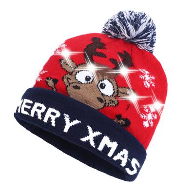 China Autumn Winter Cotton Hats Cap JOINT Fashion Christmas Knitted Hats for sale