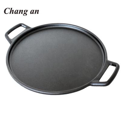 China Sustainable Pre-Seasoned Cast Iron Griddle With Wide Handles 14