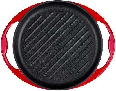 China General use for enameled gas cast iron grill pan and induction cooker with easy handle handles cast iron cookware for sale