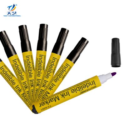 China White Board Marker Smooth Marking Ink Indelible Paint Permanent Markers for Rock CD Painting for sale