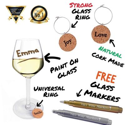 China Wine Marker Drawing Water Based Metallic Marker for Wine Glass Dark Paper Marker for sale