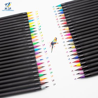 China Art Design& animation design & 24 Color Rendering for Watercolor Brush Pen Painting Coloring Marker and Drawing with Water Brush for sale