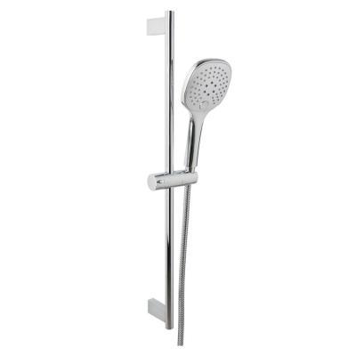 China Without diverter mobile support shower kit easy assemble bathroom shower sliding set with 3 functinon handshower for bathroom for sale