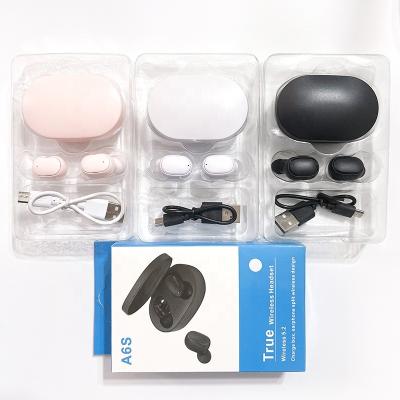 China High Quality Waterproof Sports Earphone A6S TWS Mini Wireless Headphone Stereo Headset Earbuds In Ear Headphone Macaron A6S Mipods for sale