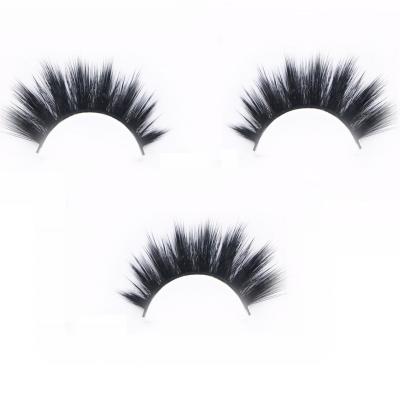 China Customized glamnetic wholesale 5d mink feather private label fake 3d magnetic lashes silk eyelash extension fake 5 magnets for sale