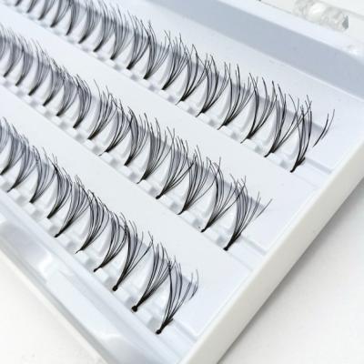 China Synthetic Feather Hair Flare Eyelash Extension With /without Knot for sale