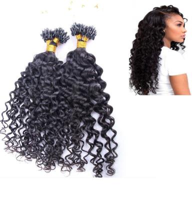 China Deep Wave Kinky Curly Virgin Malaysian Hair With Micro Loop Ring for sale