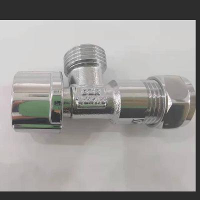 China Regulating Faucet Brushed 304 Stainless Steel Quarter Turn Round Angle Valve for sale