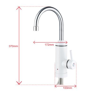 China Plastic Non-digital Instant Water Heater Faucet /Electric Water Lavatory Mixer Tap for sale