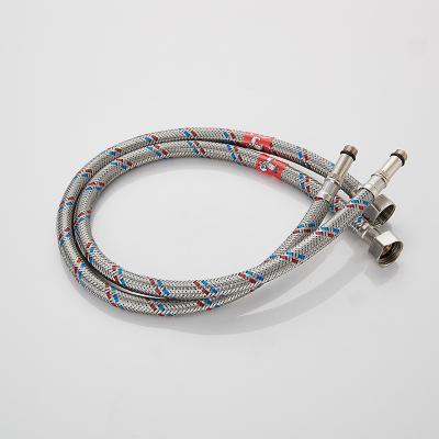 China Modern Braided 304 Stainless Steel Braided Hose For Kitchen Toilet Faucet Shower Flexible Braided Hose for sale