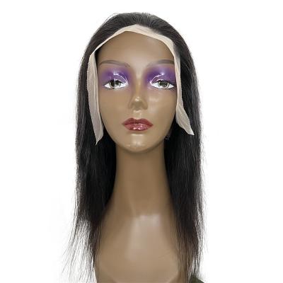 China Brazilian Straight Deep Wave Hair Transparent Lace Front Wigs For Black Women for sale