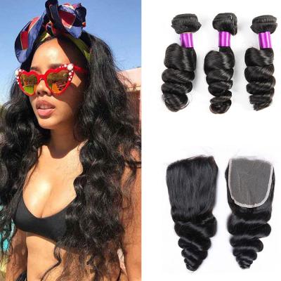 China Can be changed the design to any texture as you like Loose Wave Mink Brazilian Wholesale Virgin Cuticle Remy Aligned Wavy 100% Vendor Hair Extension Bundle With Closure Set for sale