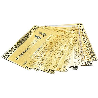 China Personalized Waterproof/Waterproof Shape Metal Custom Membership Card for sale