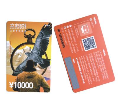 China wholesale waterproof/waterproof scratch card printing machine for phone recharge or lottery for sale