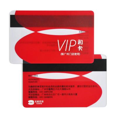 China Customized Signature Board Waterproof / Waterproof Magnetic Stripe VIP / Membership Card for sale