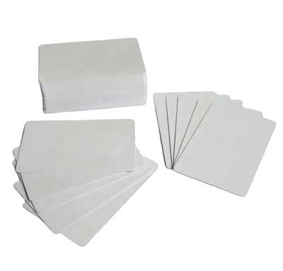 China Waterproof / Waterproof CR80 / 0.76mm PVC Plastic White Blank Card For Fargo Catacard Zebra Printable for sale