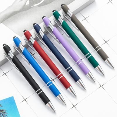 China Simple Contact Pen Capacitive Touch Ballpoint Metal Pen from Meiji Press Pen Professional Wholesale Printing Logo Gift Pen for sale