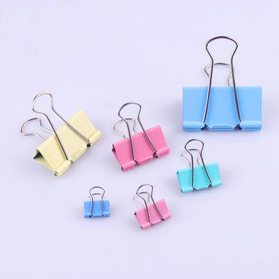 China Office School Home Recommend Staples Magnet Clip Holder Mini Binder 3 Ring Clamp for sale