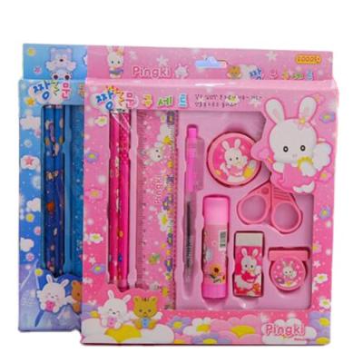 China Promotion Gift Factory Stationery Set School Supplies Student Birthday Pencil The June 1st 9 Piece Children's Gift for sale