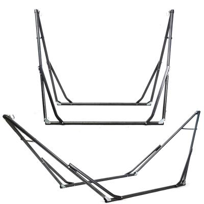 China BODI Modern 3 in 1 Outdoor Portable Double Hook Hammock Stand Swing Chair Frame Hanging Rack Clothes Stand Rack for sale