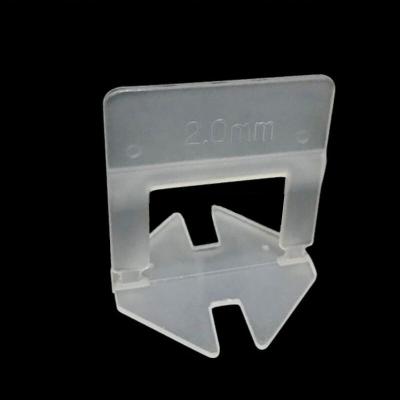 China PE 2mm Tile Leveling Clip 3mm Tile Leveling System Disposable for sale