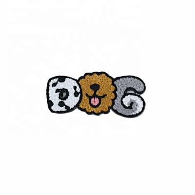 China Small Animal 3D Badge Chain Stitch Embroidery Retail Patch for sale