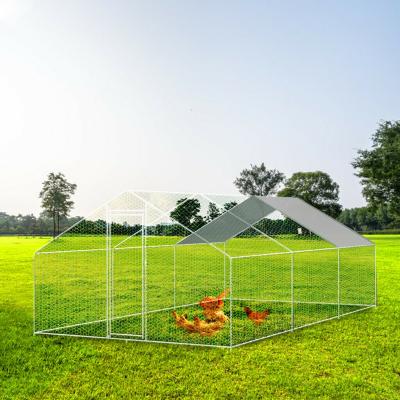 China Large Breathable Walk-in Metal Chicken Cage Poultry Cage Hen Run House Outdoor Rabbits Habitat Cage for sale