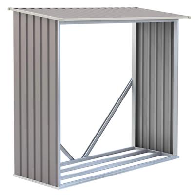 China 2021 Easily Assembled Garden Shed Quality Assurance Galvanized Large Space Metal Garden Equipment Storage Wooden Shed for sale