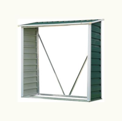 China Easily Assembled Metal Household Wood Storage Shed Firewood Cage for sale