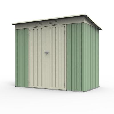 China Wholesale 2021 New Back Yard Metal Garden Tools Chinese Steel Viable Storage Shed Easily Assembled Utility Outdoor Garden Storage for sale