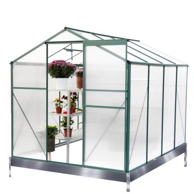 China Easily Assembled UV Greenhouse PC Greenhouse Aluminum Sheet Frame Greenhouse Anti Drip Resistance House for sale