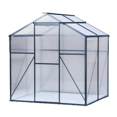 China Outdoor Easy Installation Polycarbonate Aluminum Frame Small Easily Assembled Garden Greenhouse for sale