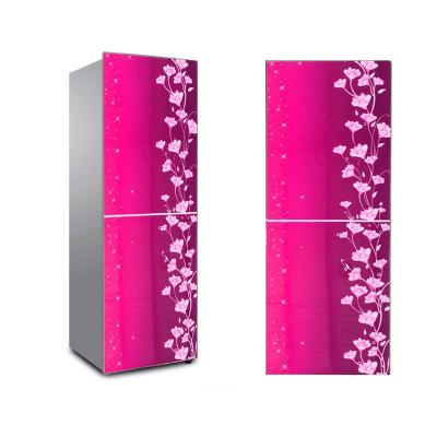 China Commercial Color Printing Tempered Glass Crystal Refrigerator Door Panel for sale