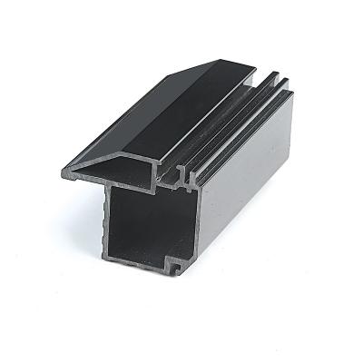 China Modern good quality China upvc black plastic extruded pvc profiles for sliding glass door for sale