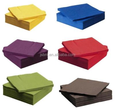 China Colorful Pure Pulp Tissue Wood Paper Napkin Disposable Thick Soft Napkin For Restaurant for sale