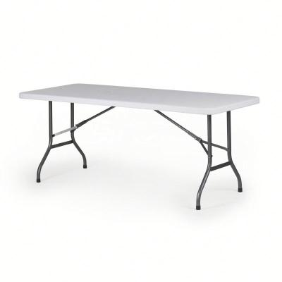 China PORTABLE PLASTIC DINING TABLE 6FT FOLDING TABLE for sale