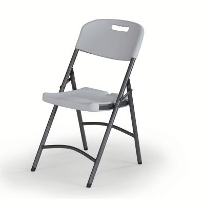 China Modern cheap white plastic blow molding folding chair for sale