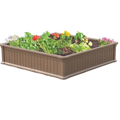 China 4ft x 4ft Modern Widely Used Plastic Garden Planter Box For Outdoor for sale