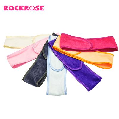 China Custom Fashion Rockrose Makeup Shower Facial Hair Accessories Bands Fashion Women Makeup Headband for sale