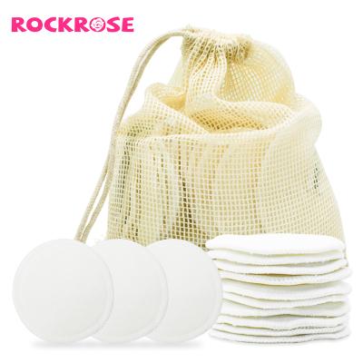 China High Quality Reusable Washable Bamboo Face Rockrose Cotton Makeup Remover Cleansing Pads For All Skin for sale